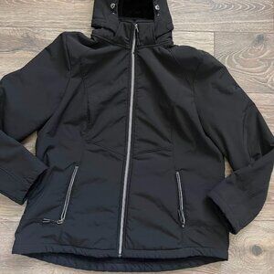 ZeroXposur Black Hooded Full Zip Jacket Plush Lining Size XL